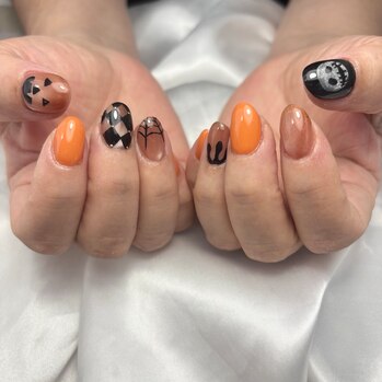 佐野市ハロウィンネイル