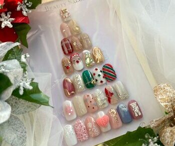 佐野市クリスマスネイル