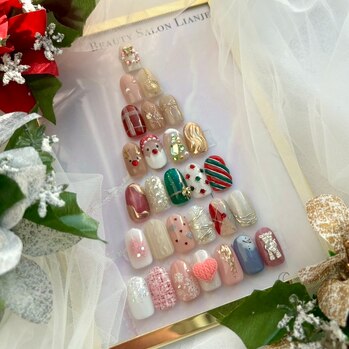 佐野市クリスマスネイル