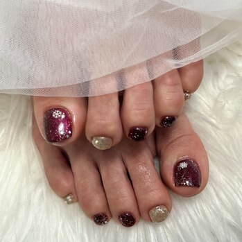 佐野市フットネイル